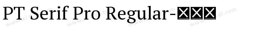 PT Serif Pro Regular字体转换